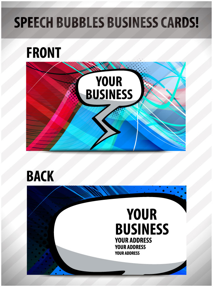 brilliant dynamic business card template 03 vector