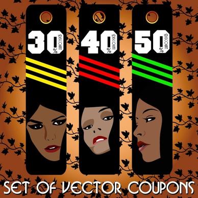 fashion label 04 vector