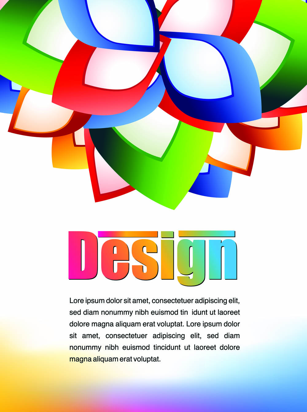 colorful advertising posters 03 vector