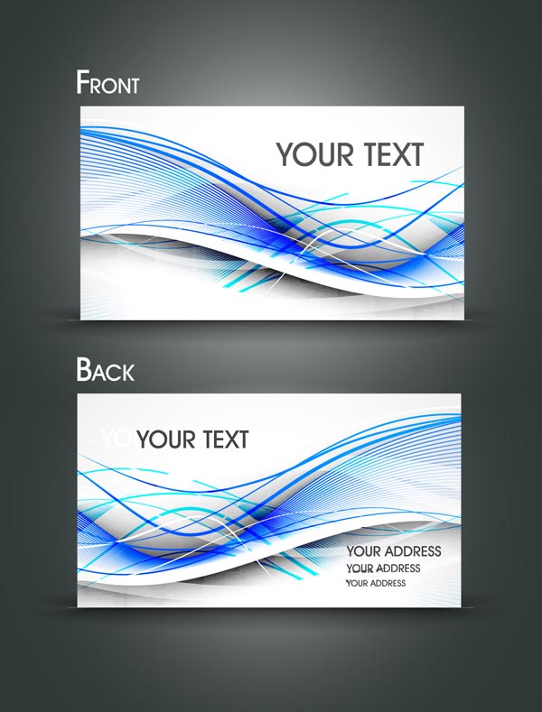 gorgeous dynamic flow line card vector