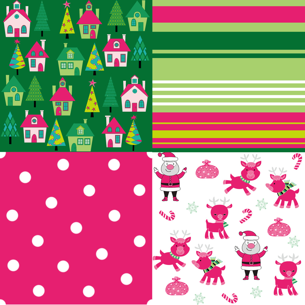 cartoon christmas background 04 vector