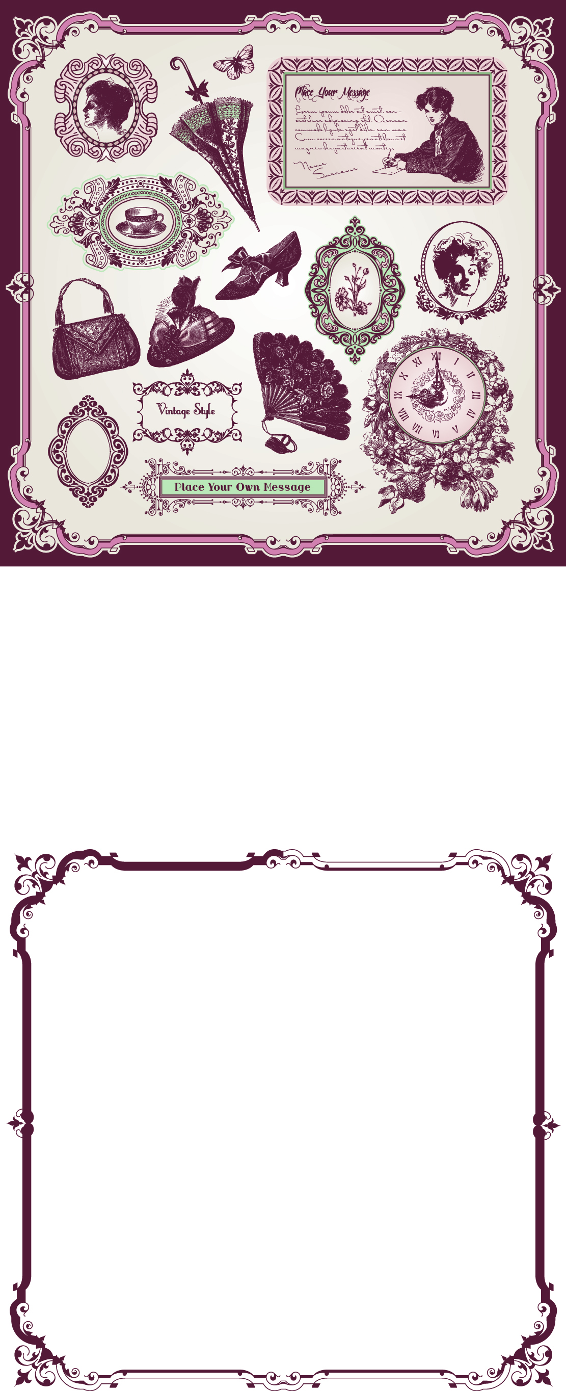 exquisite europeanstyle pattern label 04 vector