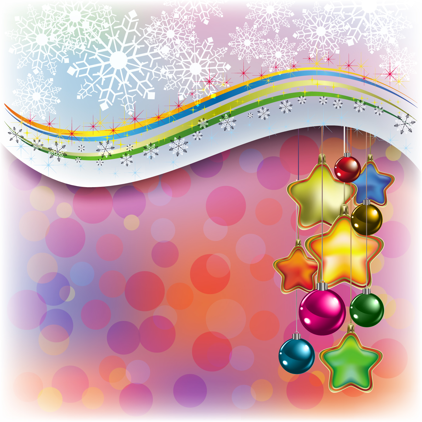 beautiful christmas decoration element 01 vector