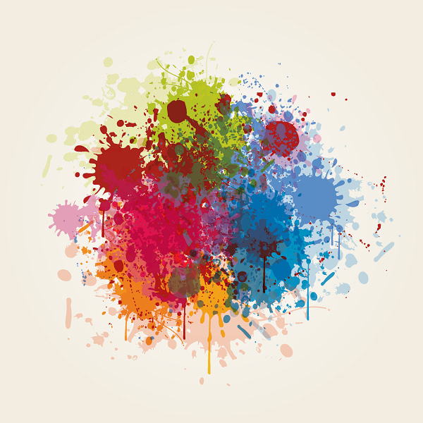 splash of color pattern 05 vector