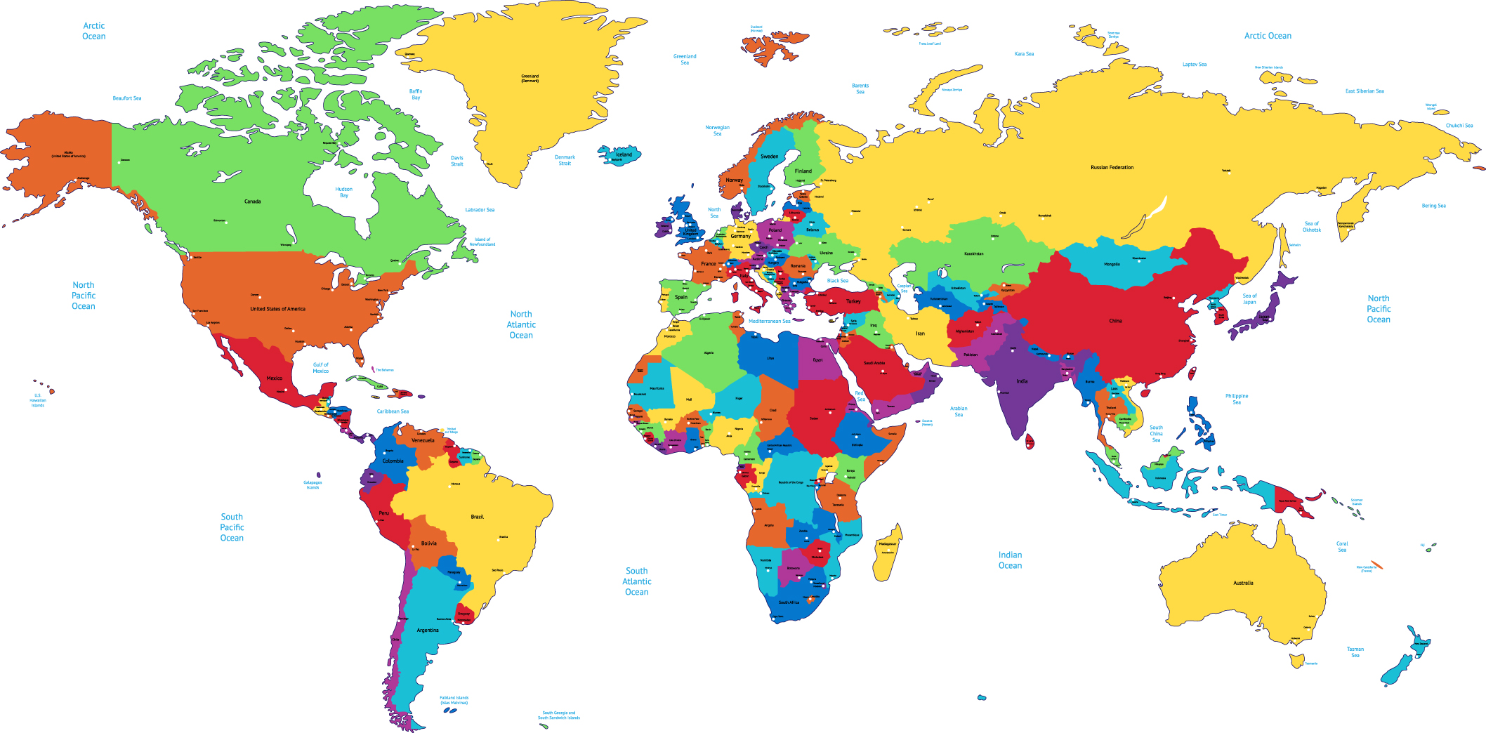 world map 07 vector