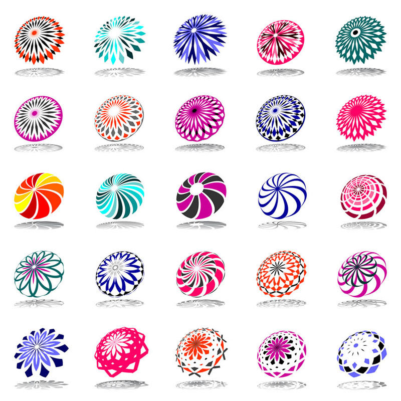 abstract symbol graphics 02 vector