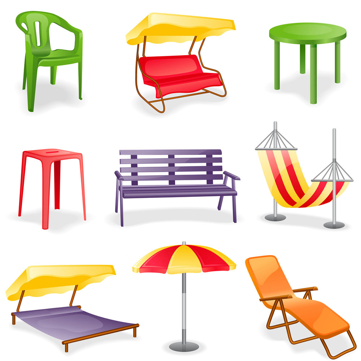 lounge chair vector