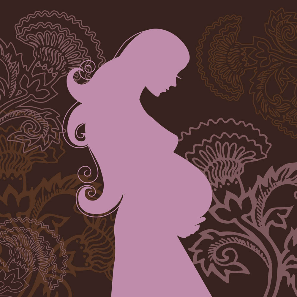 mothers silhouette 02 vector