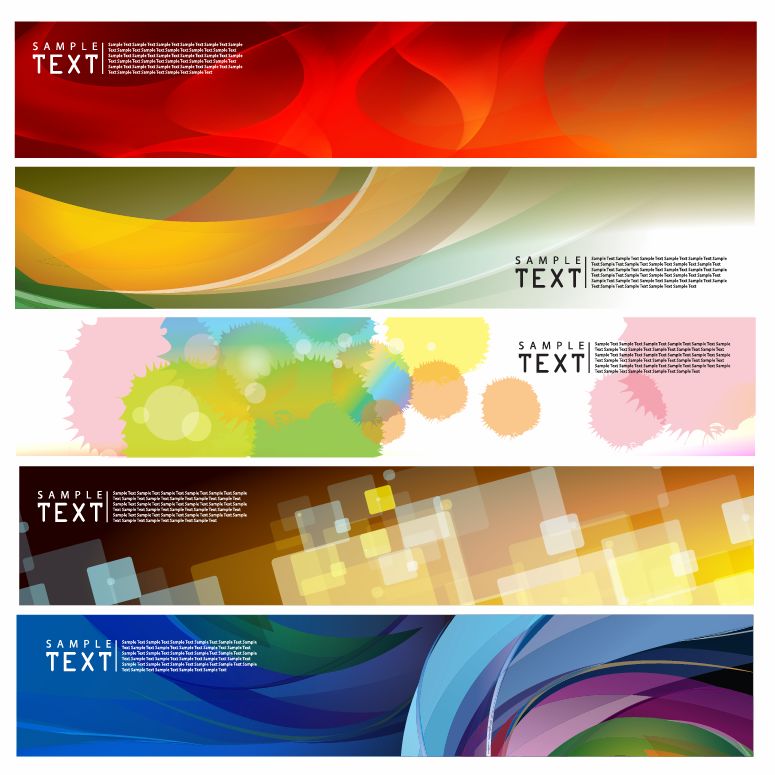 brilliant dynamic banners 02 vector