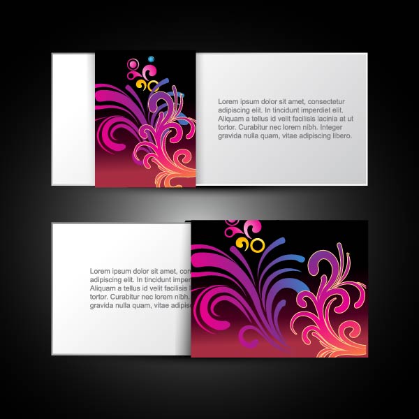 brilliant dynamic pattern card 04 vector