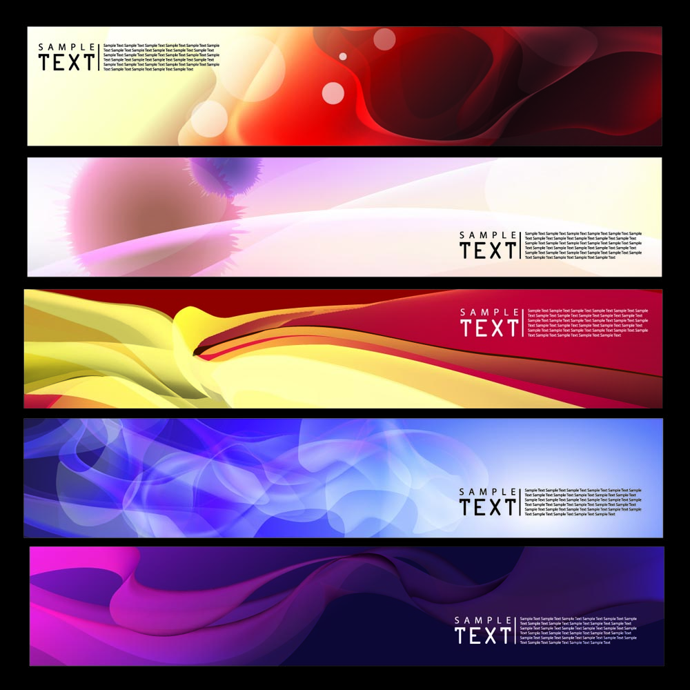 brilliant dynamic banners 03 vector