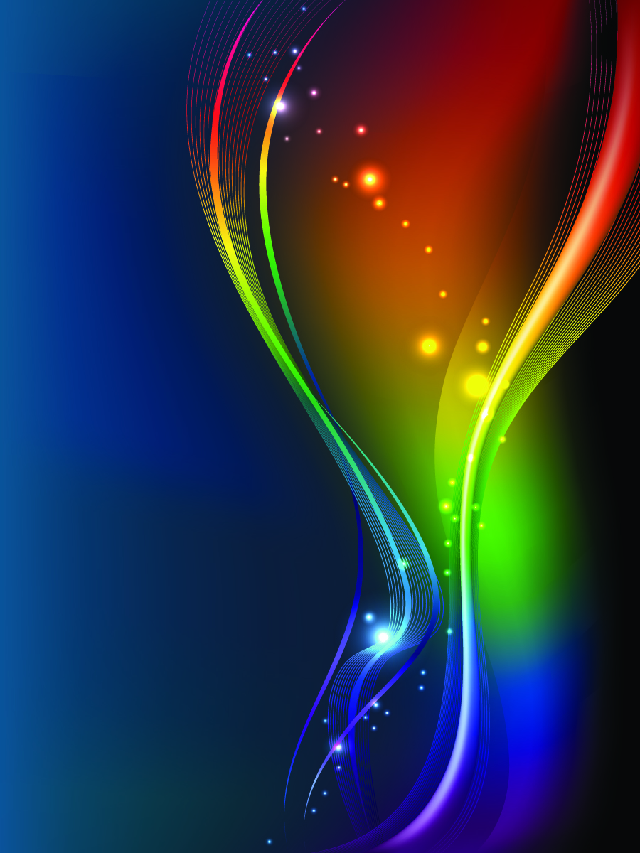 brilliant color dynamic flow line 03 vector