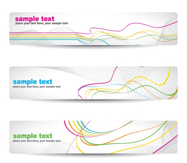 beautiful pattern banner 04 vector