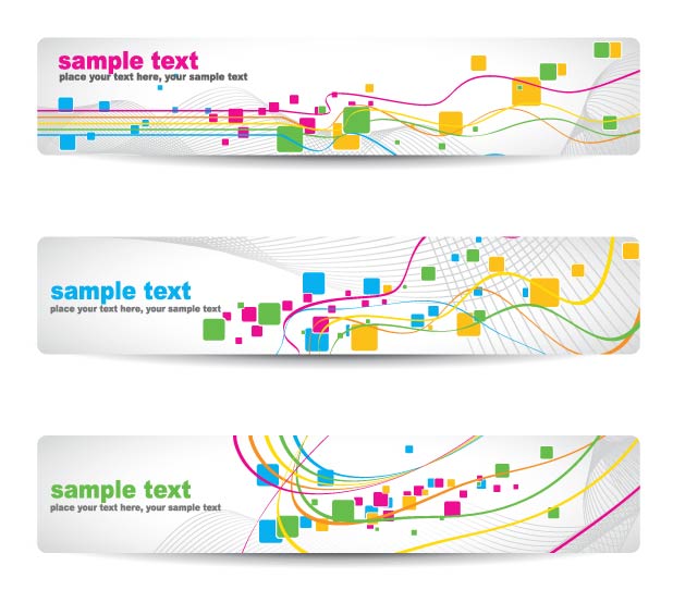 beautiful pattern banner 05 vector