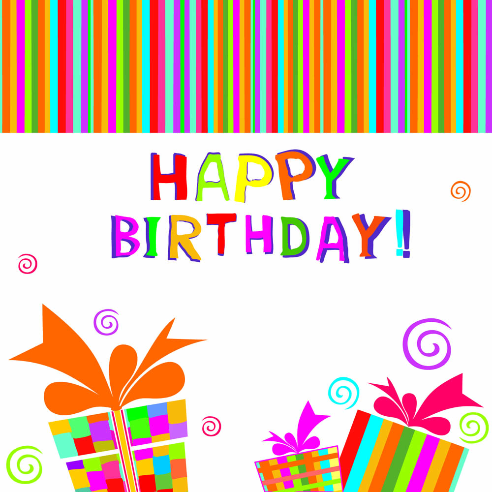 exquisite handpainted elements birthday 03 vector