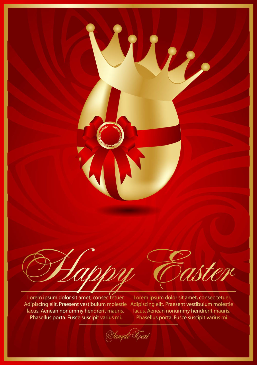 beautiful easter cards 02 vector