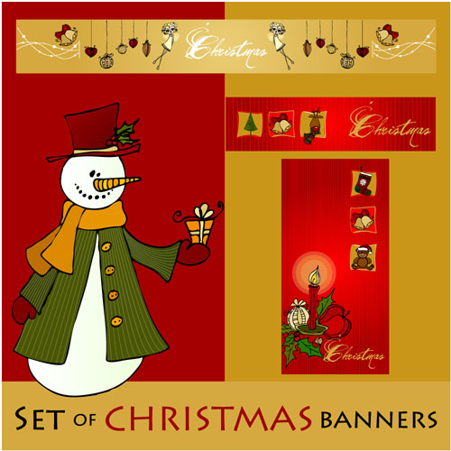 christmas label vertical banner and posters vector