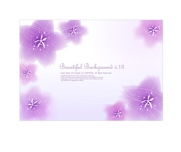 3 dynamic flower background vector