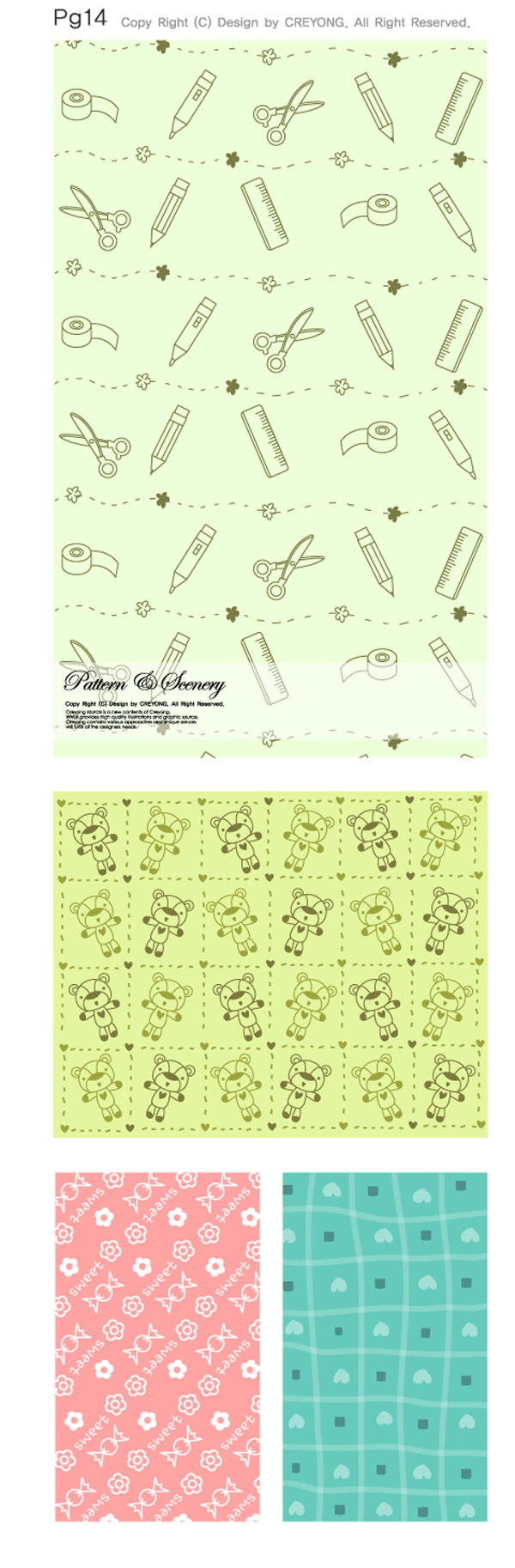 lovely background vector series 1