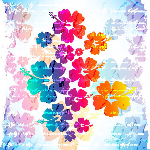 flowers vector background 1