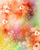 dream flowers vector background 3