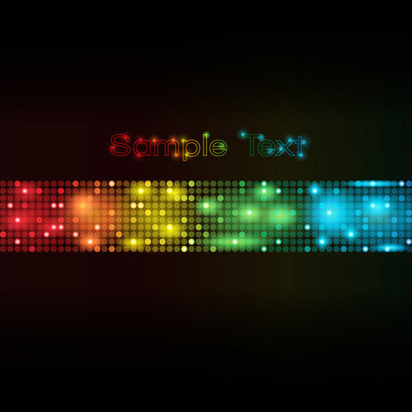 symphony of light vector dot background 3