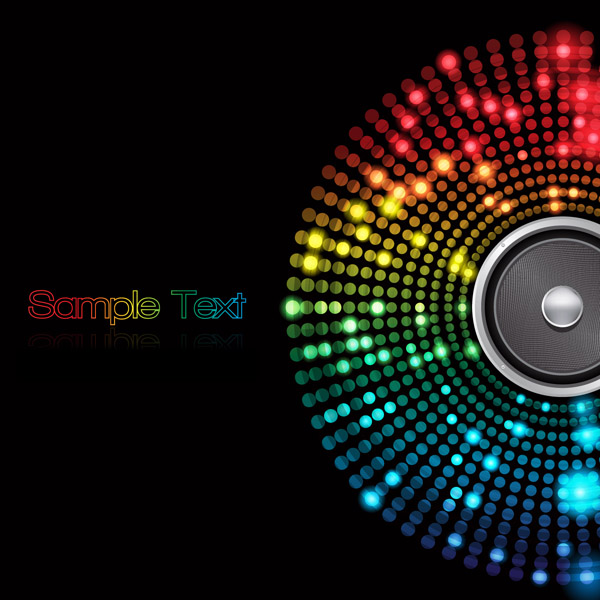 symphony of light vector dot background 5