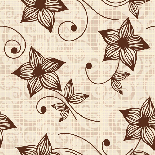 european pattern background vector