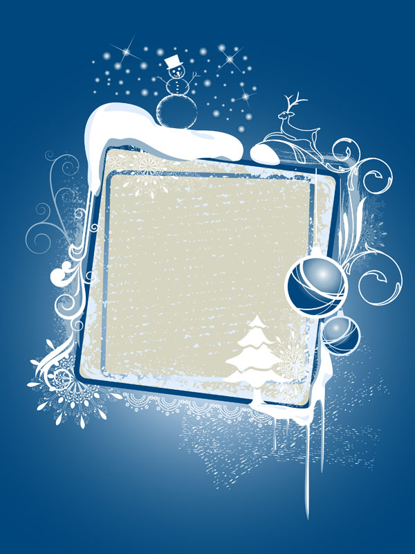 2011 christmas snowflake background vector