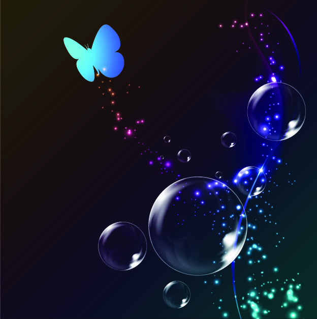 colorful bubble background 02 vector