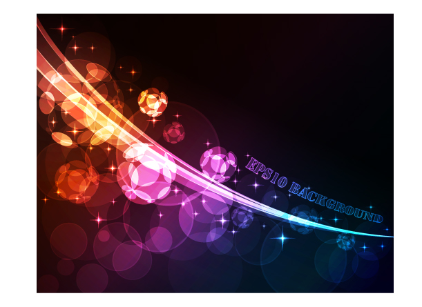 symphony of light vector background dream