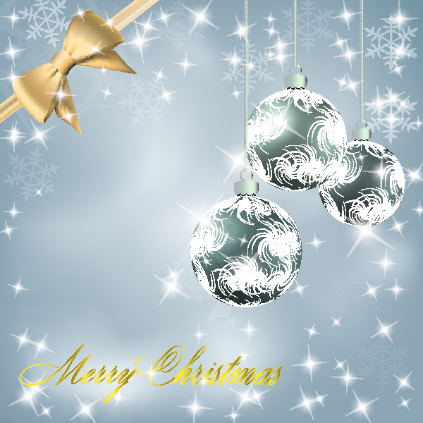 christmas ball background vector