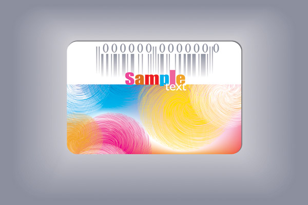 symphony card template vector