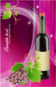 wine bottles u0026amp paste banner vector background