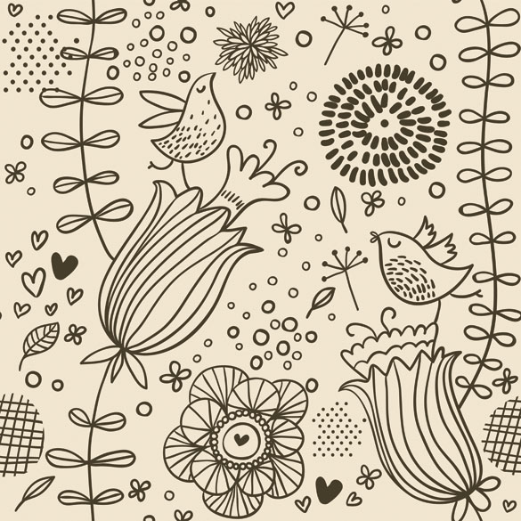 lovely background pattern vector