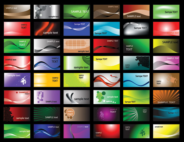 name a variety of card background vector