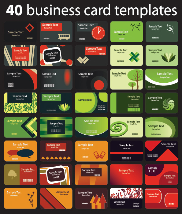 background section 80 card template vector 2