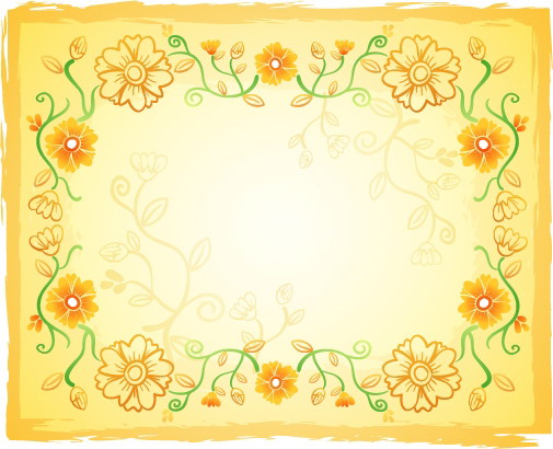 fresh flowers handpainted background vector artwork 5