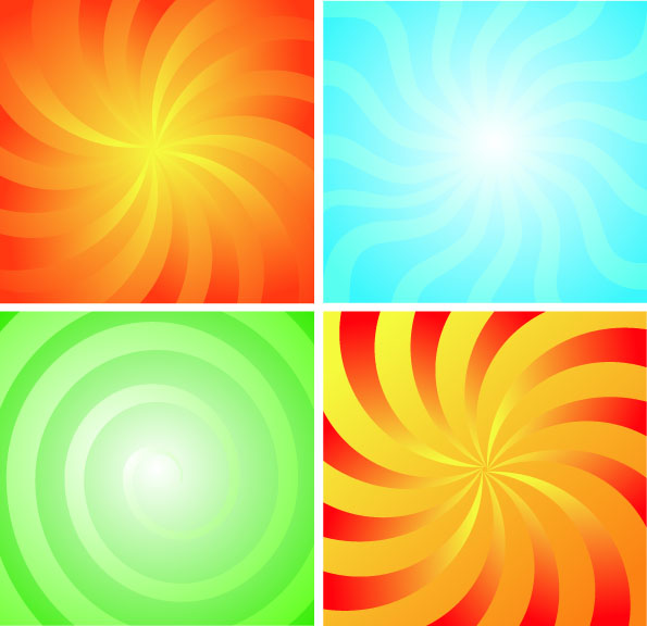 4 rotation lines of the background vector