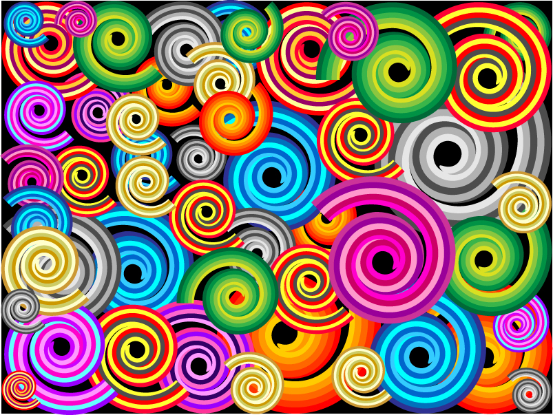 colorful vector background line rotation