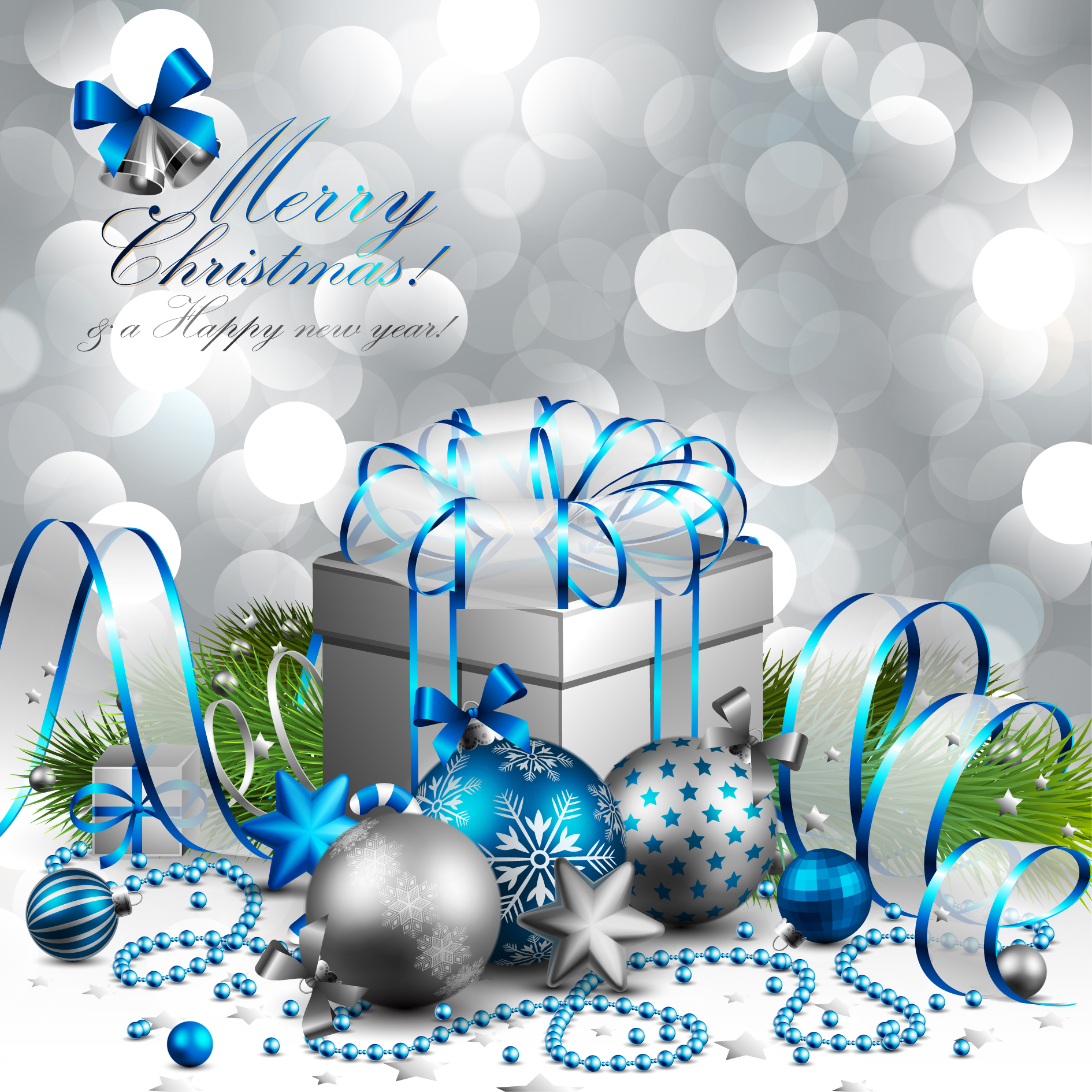 beautiful christmas background 04 vector