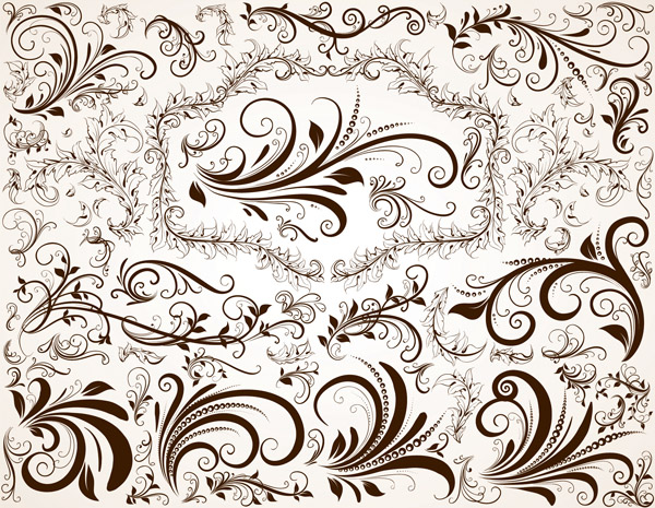 european pattern vector