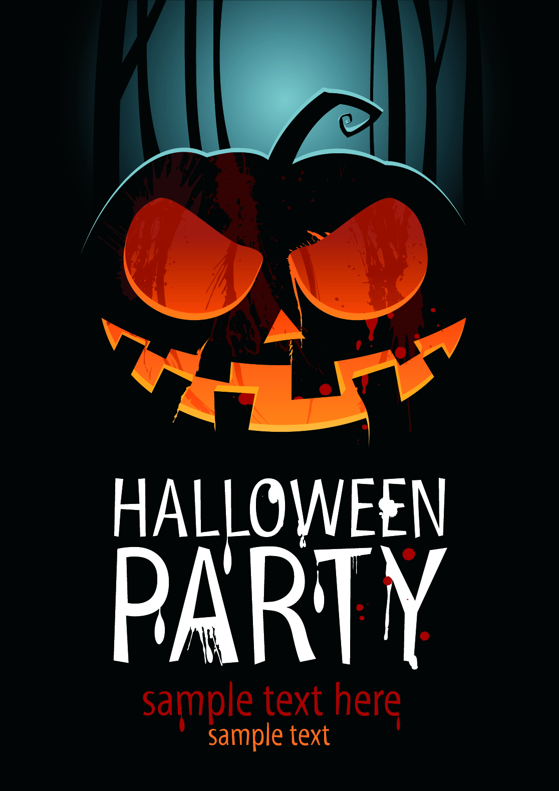 halloween posters beautiful background 03 vector