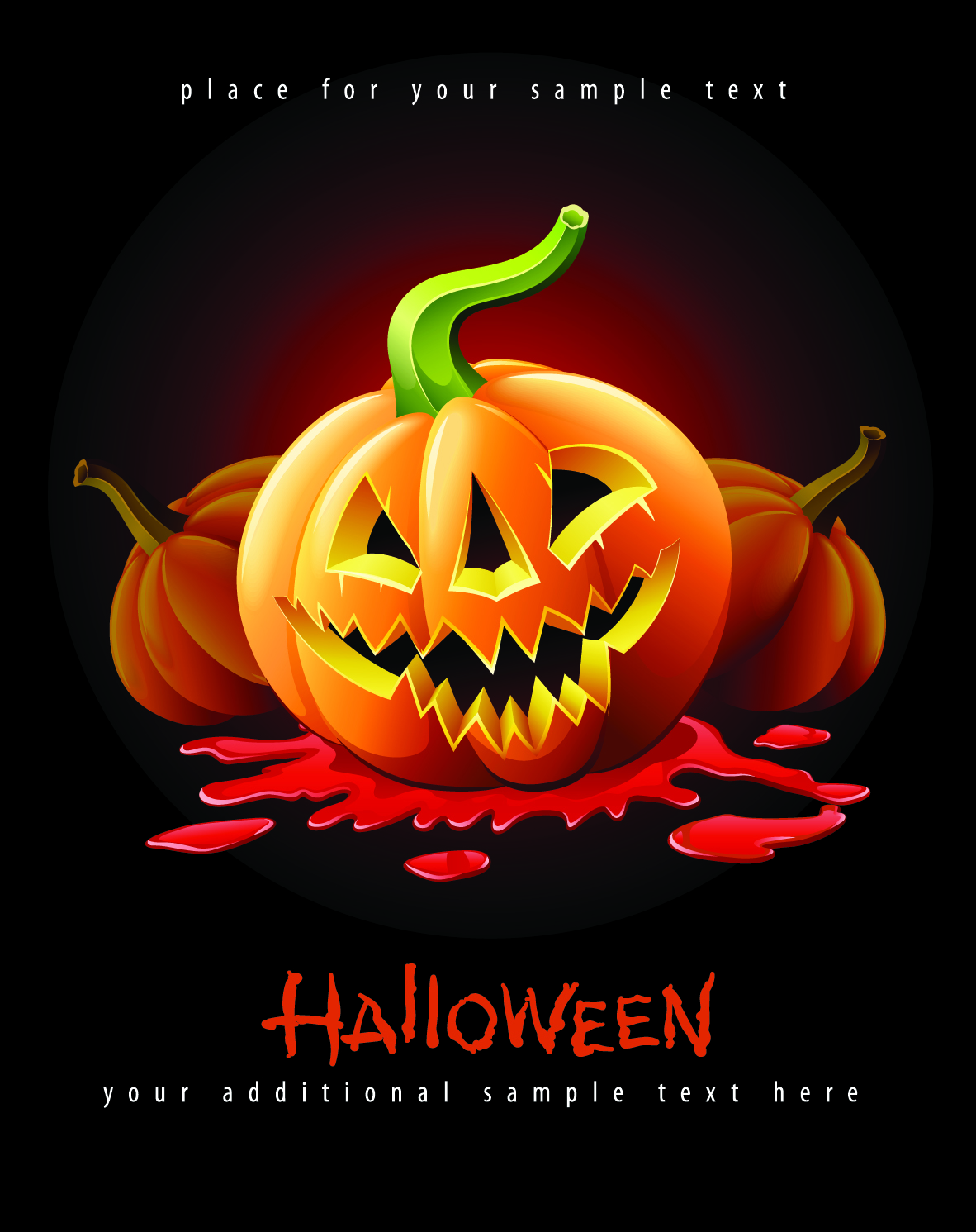 halloween posters beautiful background 05 vector