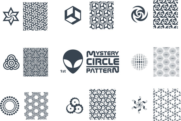 variety of tile pattern vector