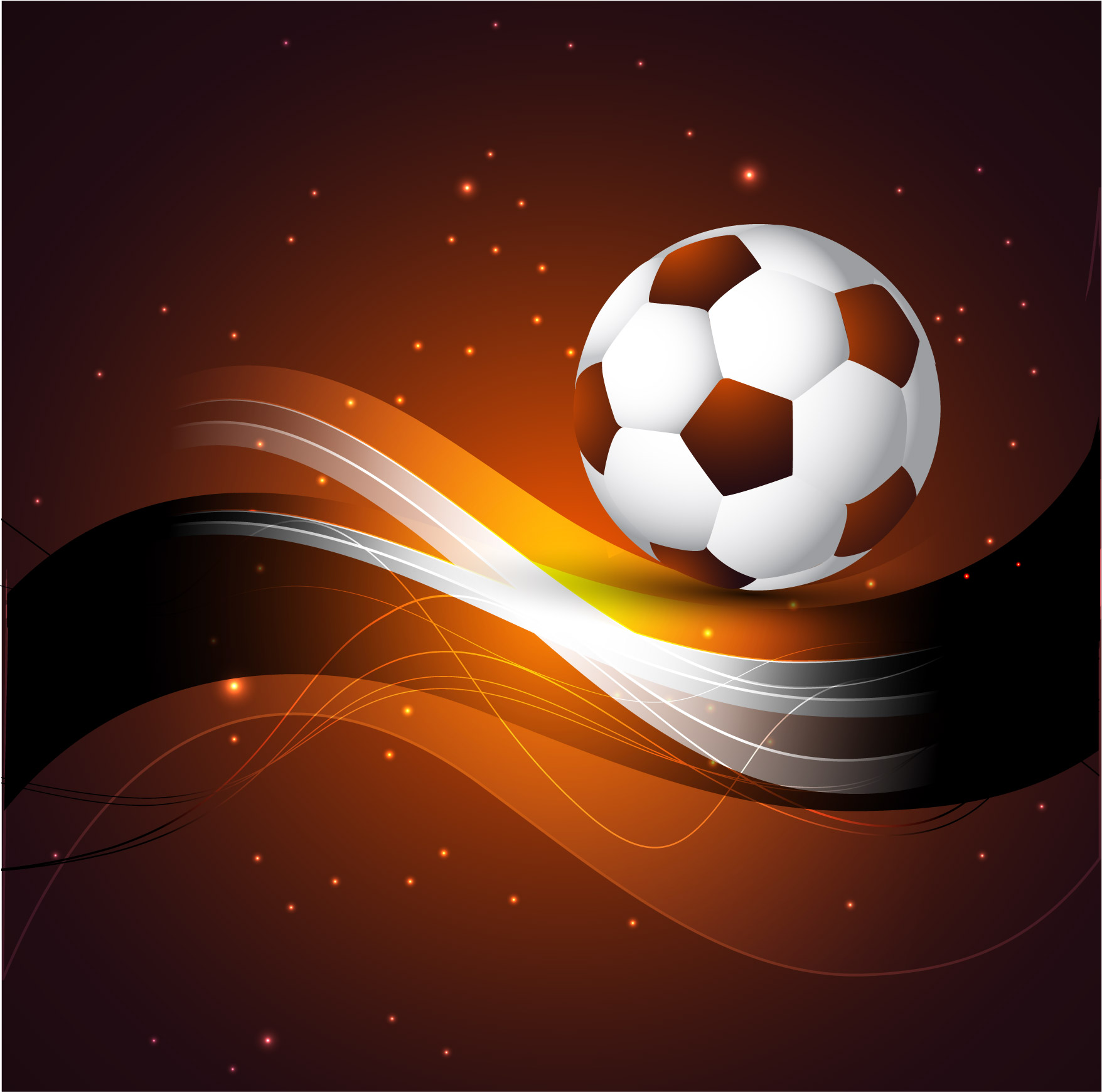 dynamic football 01 vector