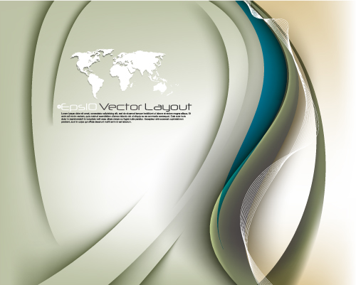 dynamic flow line background 03 vector