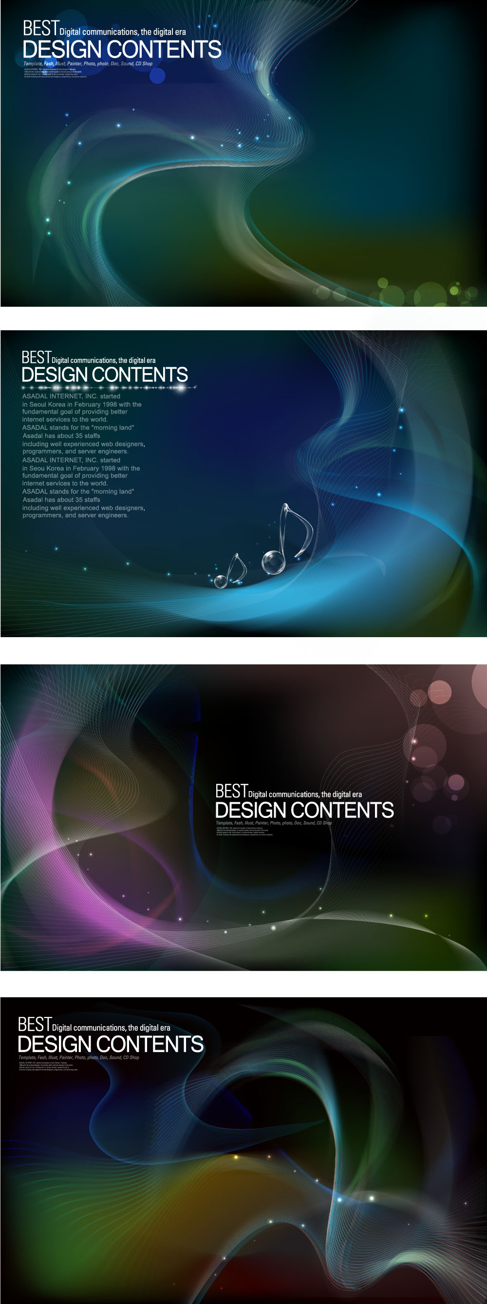 dynamic halo background 01 vector