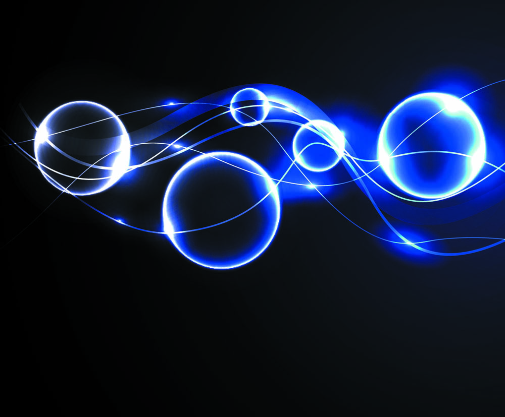 dynamic blue halo effects 02 vector