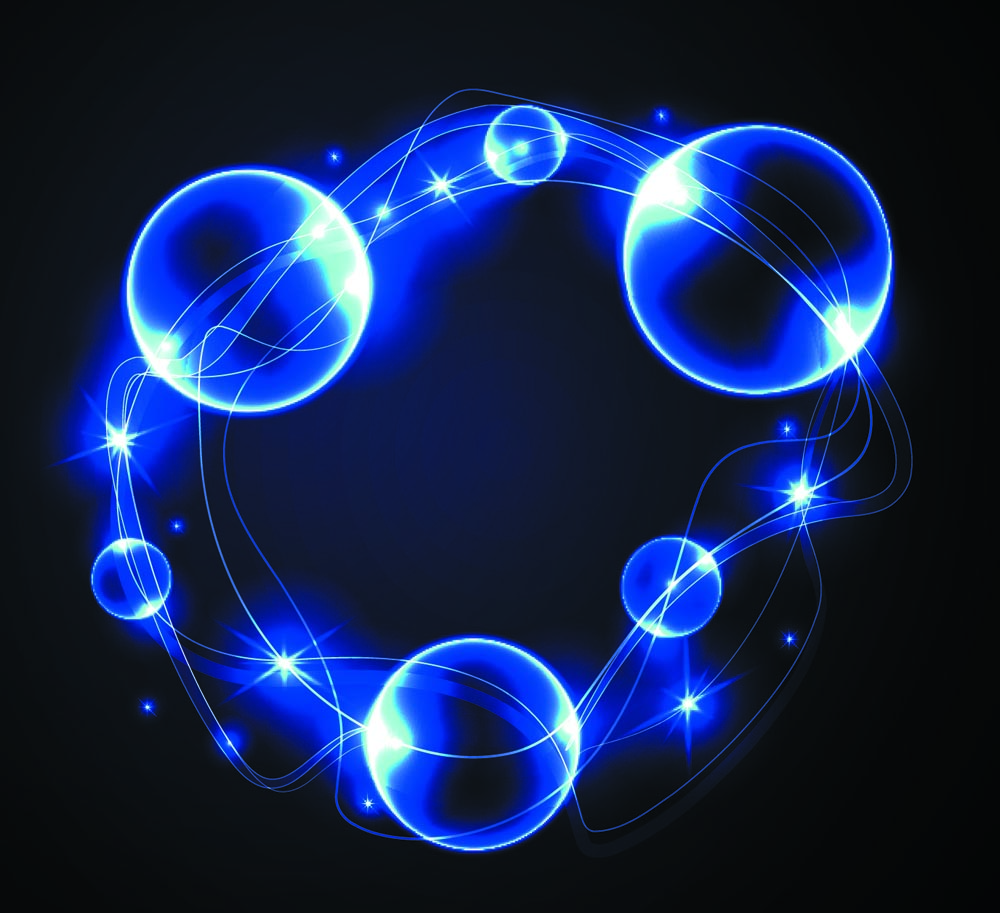 dynamic blue halo effects 03 vector